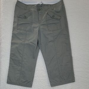 Gap Dark Khaki Cropped Pants size 16